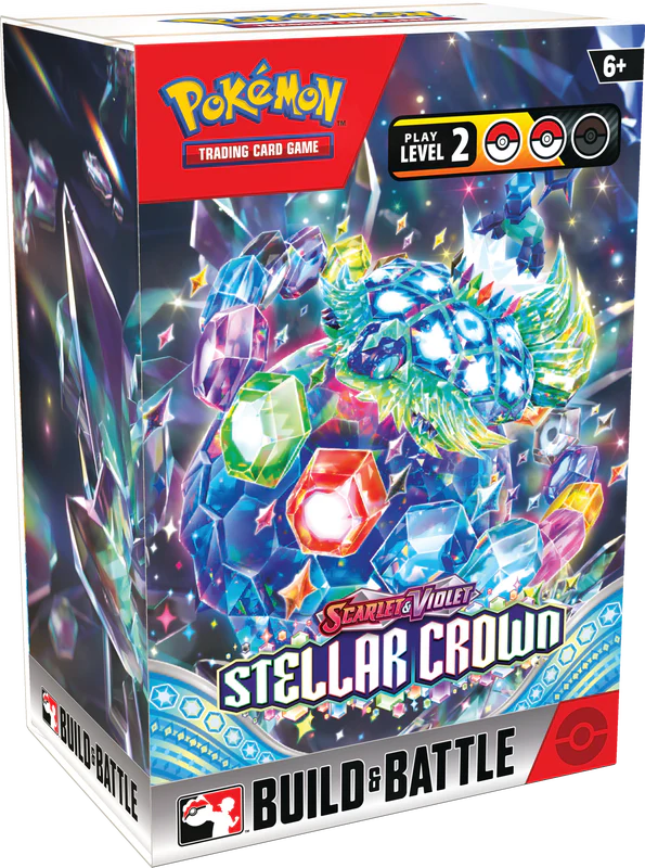 POKEMON SV7 STELLAR CROWN BUILD & BATTLE BOX DISPLAY