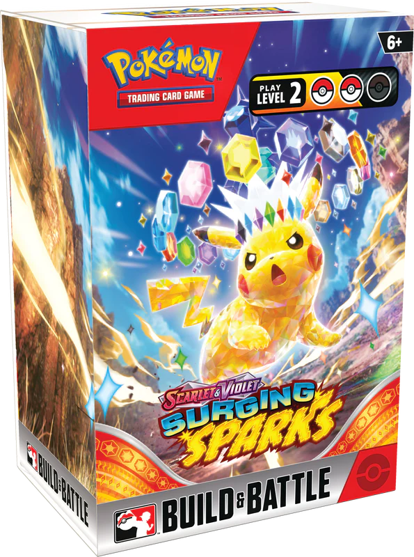 POKEMON SV8 SURGING SPARKS BUILD & BATTLE BOX DISPLAY