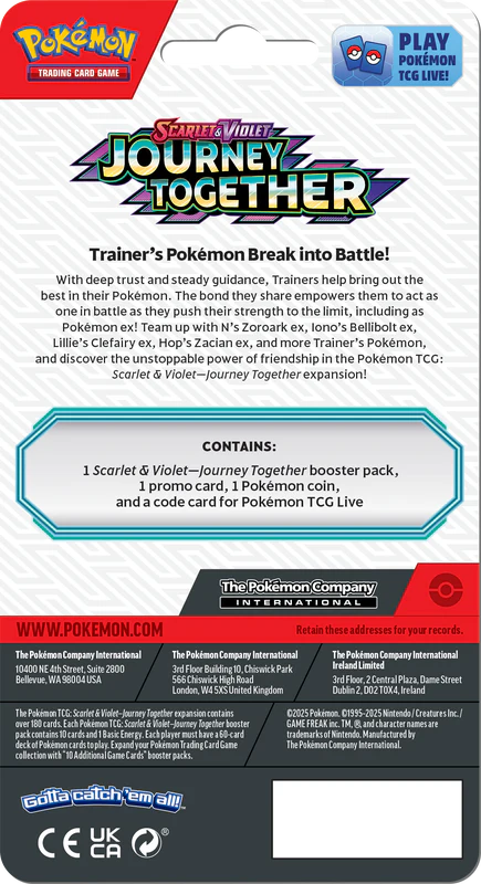 POKEMON SV9 JOURNEY TOGETHER CHECKLANE BLISTER - Image 3