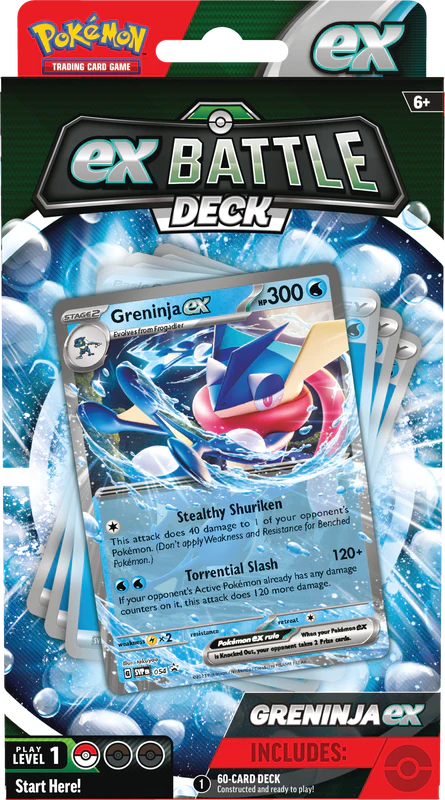 Pokemon TCG: EX Battle Decks (Kangaskhan ex or Greninja ex) 2 Styles