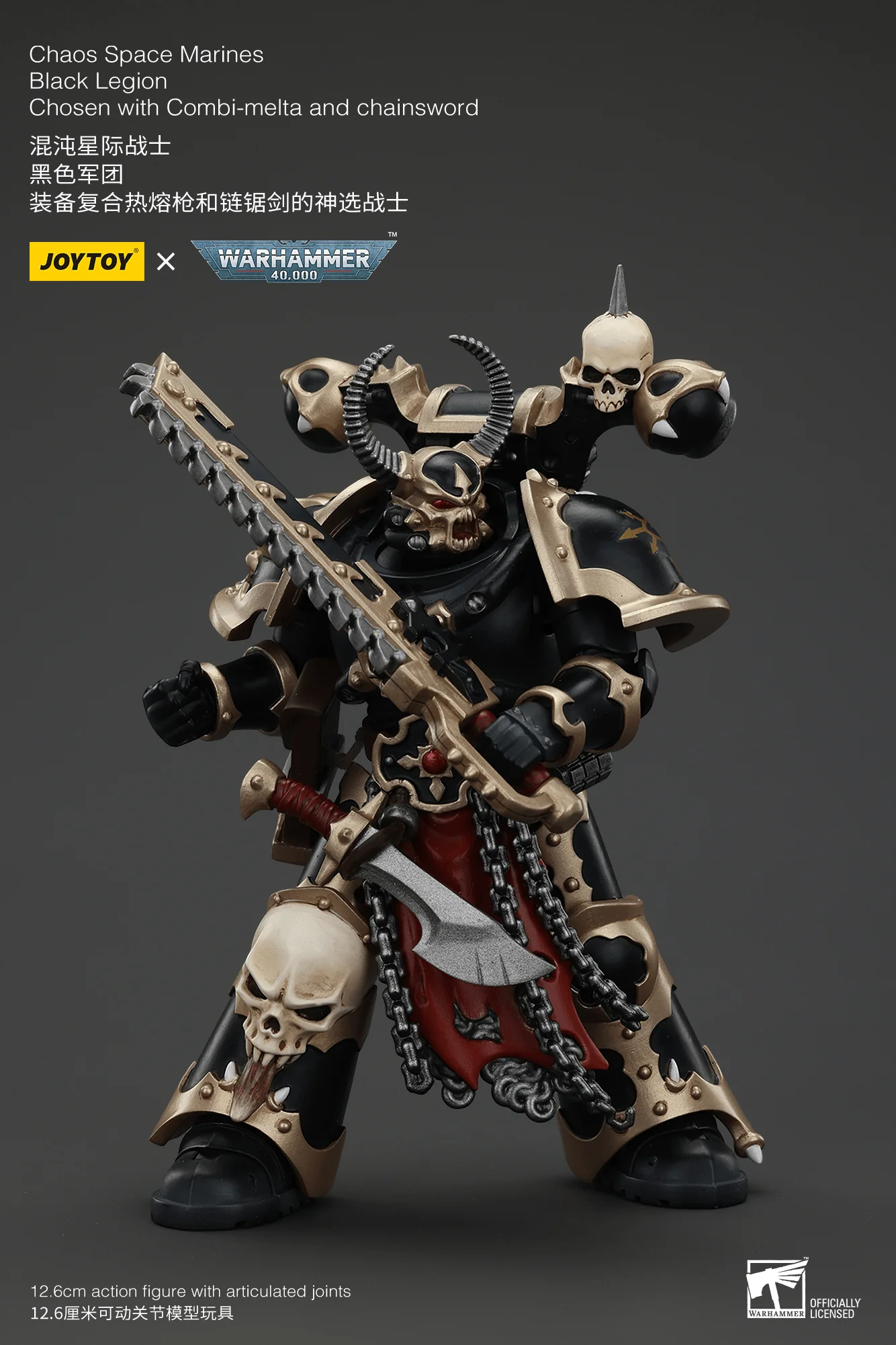 Chaos Space Marines Black Legion Chosen with Combi-melta and chainsword - Image 7