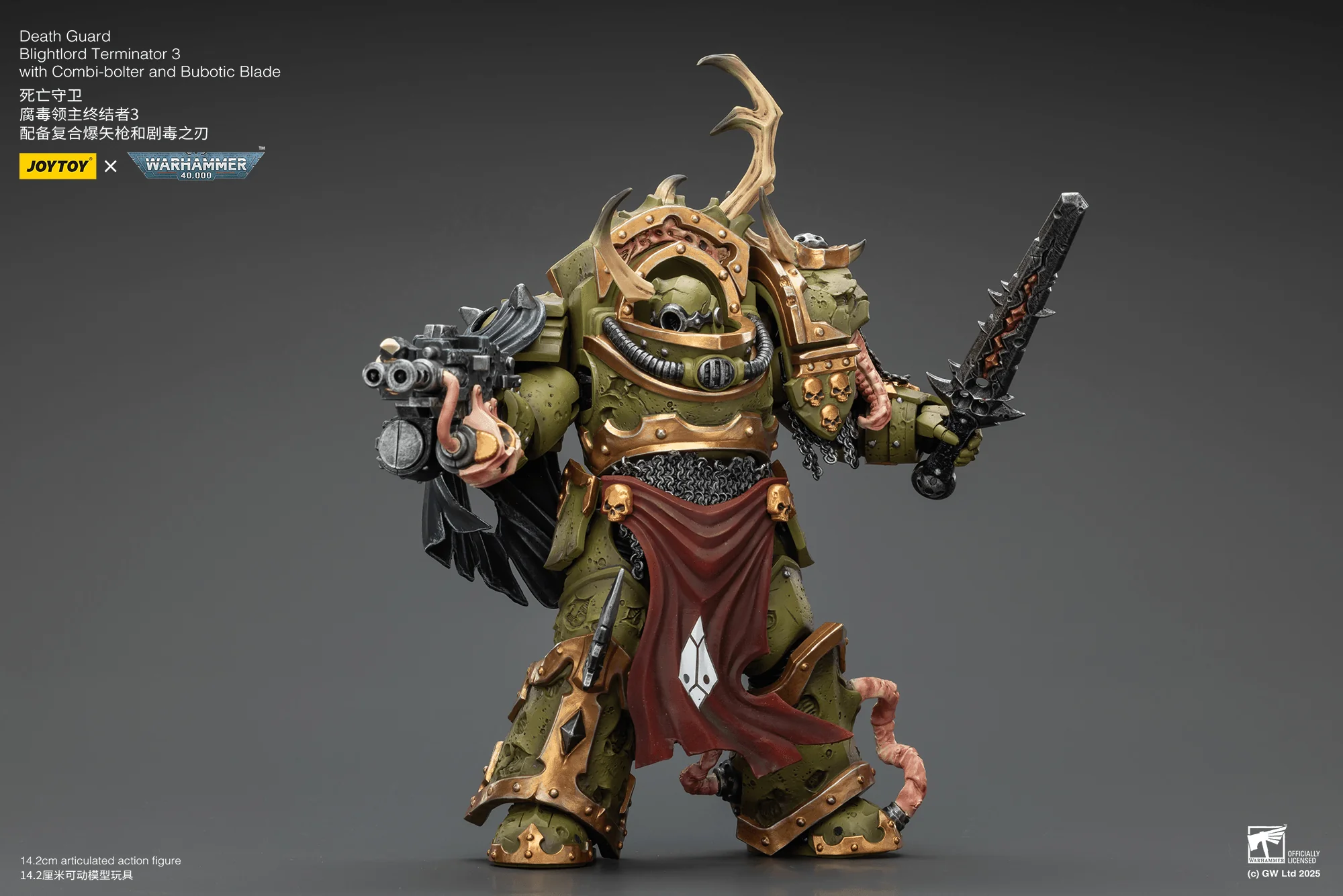 Death Guard Blightlord Terminator 3 with Combi-bolter and Bubotic Blade - Image 4