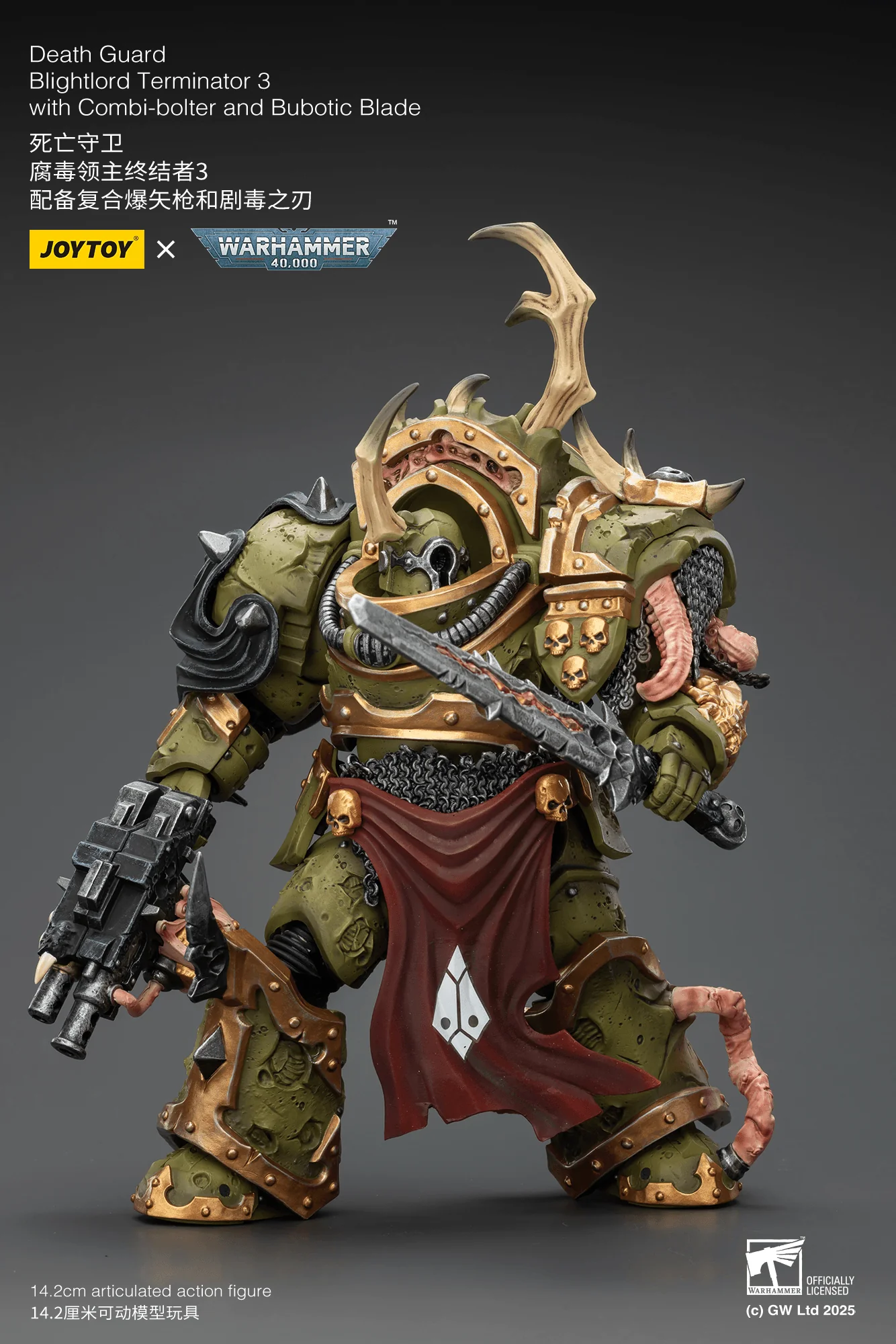 Death Guard Blightlord Terminator 3 with Combi-bolter and Bubotic Blade - Image 5