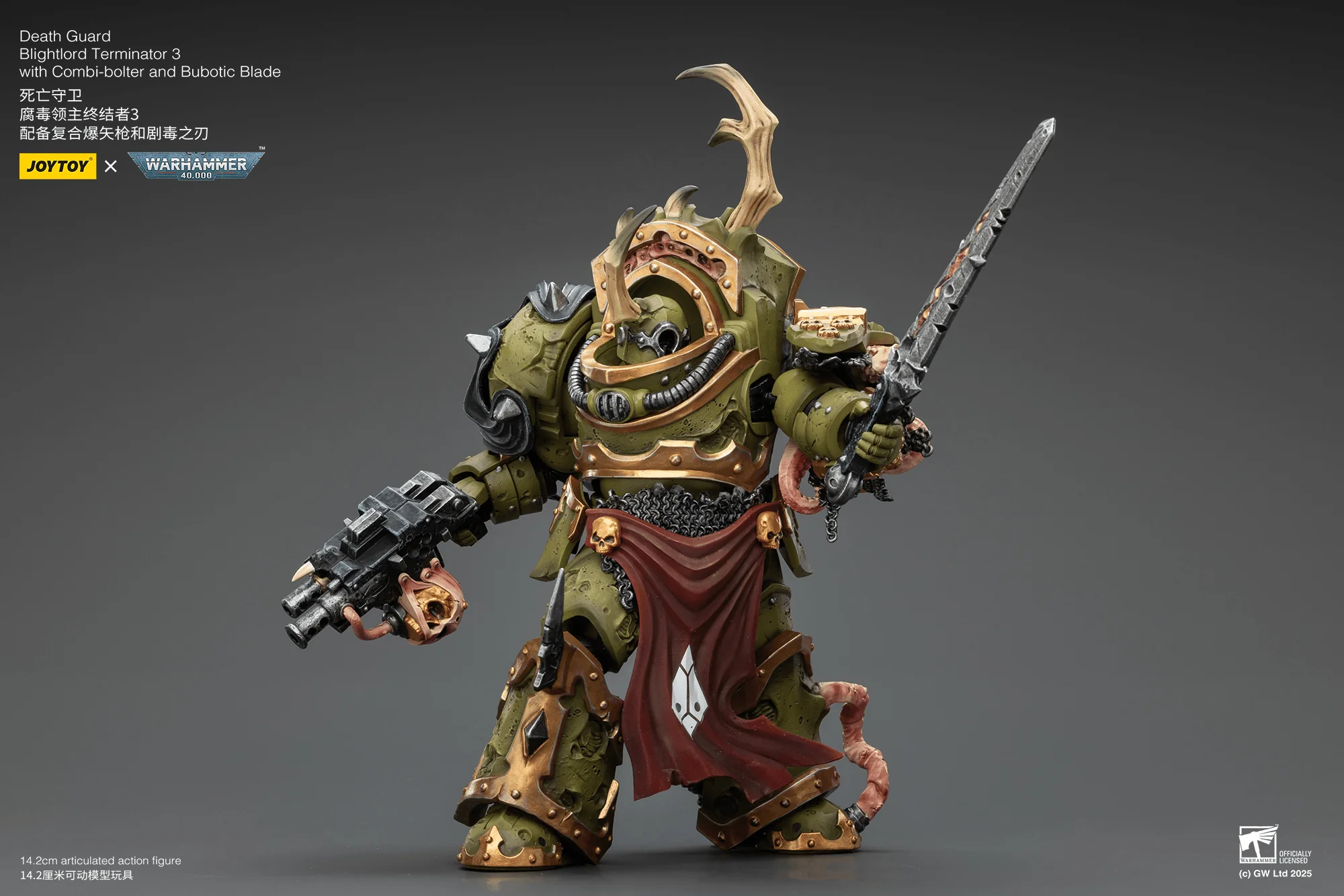 Death Guard Blightlord Terminator 3 with Combi-bolter and Bubotic Blade - Image 6