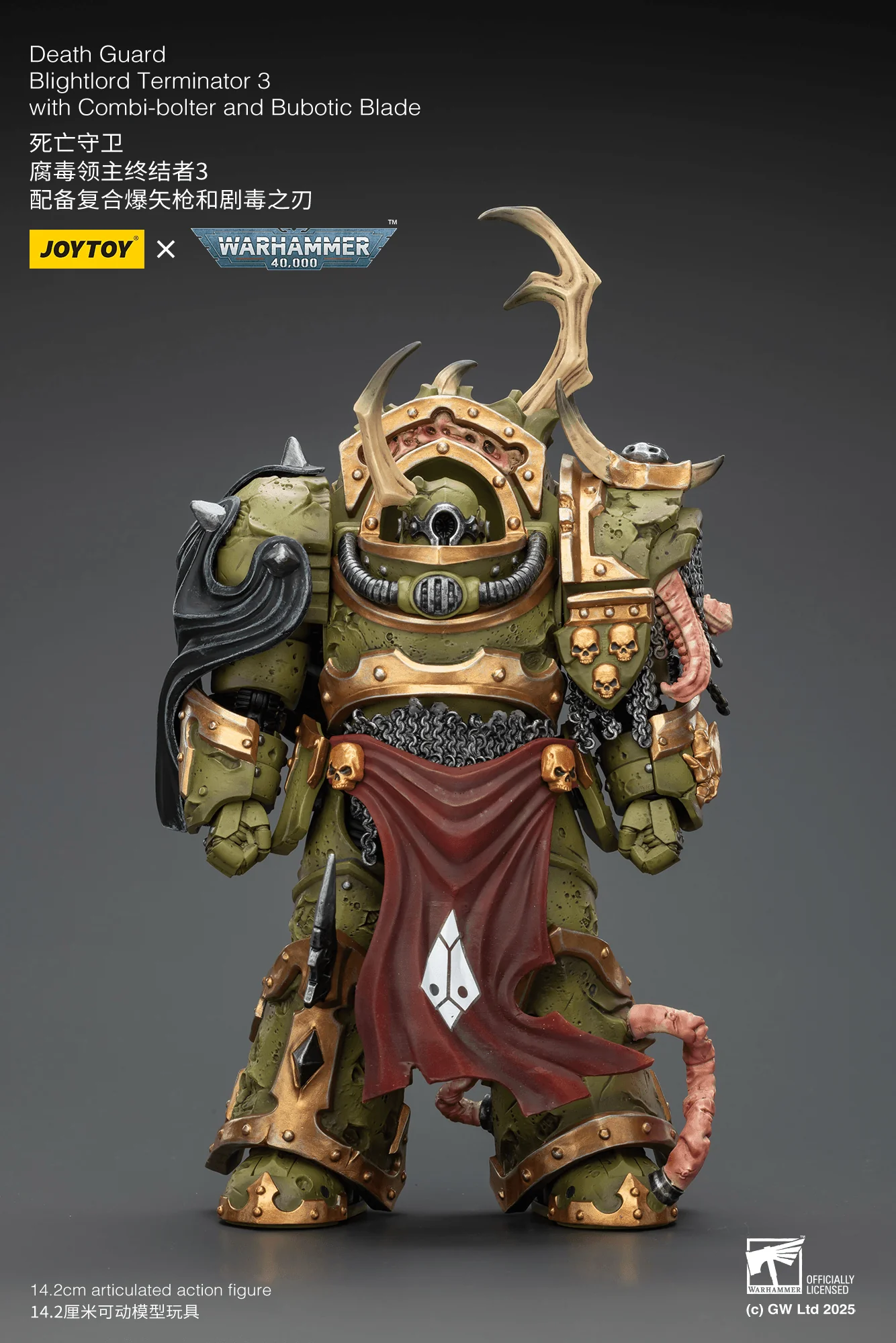 Death Guard Blightlord Terminator 3 with Combi-bolter and Bubotic Blade - Image 7