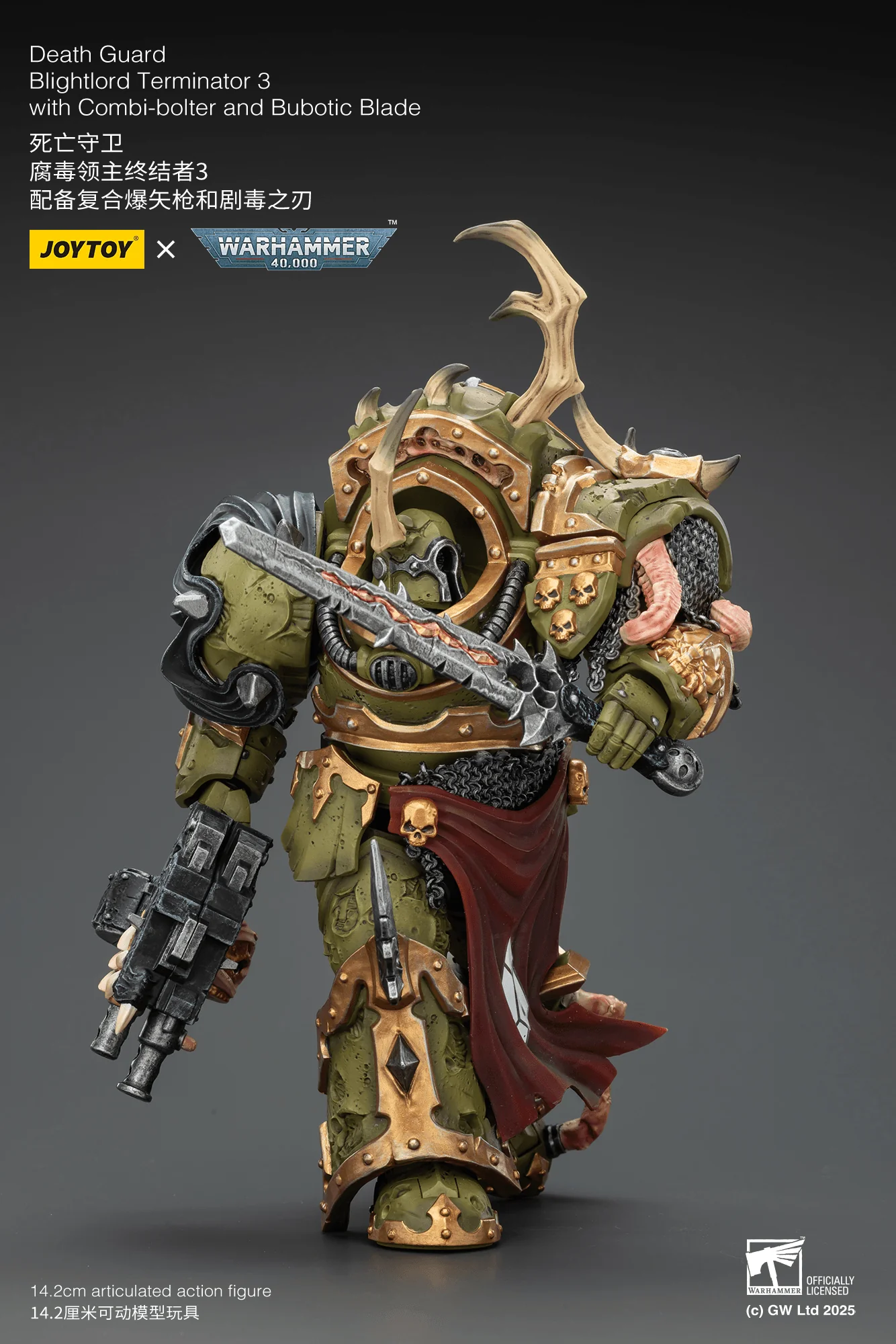 Death Guard Blightlord Terminator 3 with Combi-bolter and Bubotic Blade - Image 9