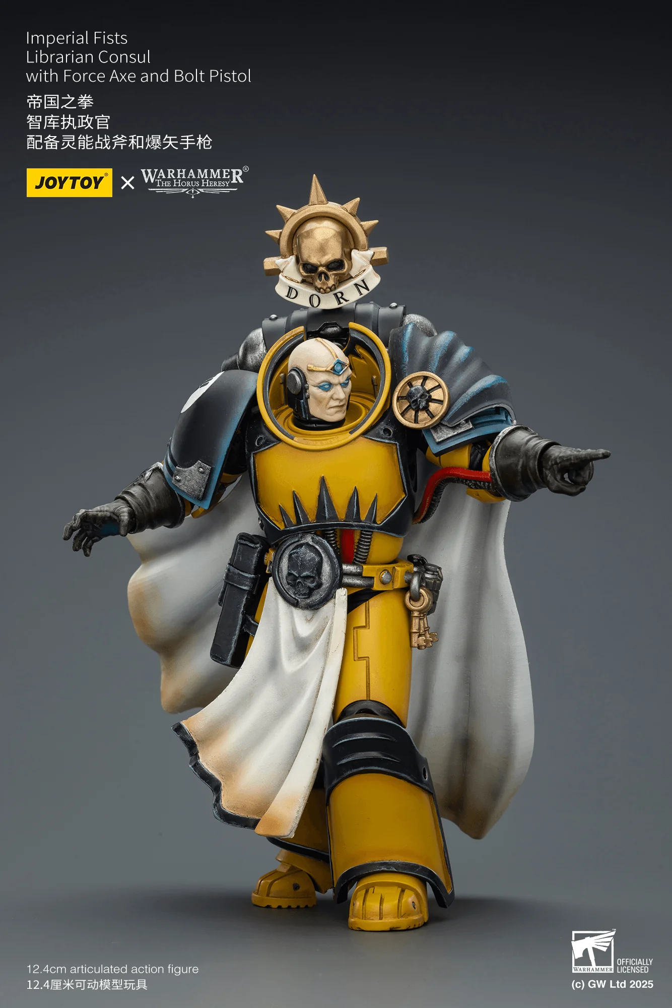 Imperial Fists Librarian Consul with Force Axe and Bolt Pistol - Image 10