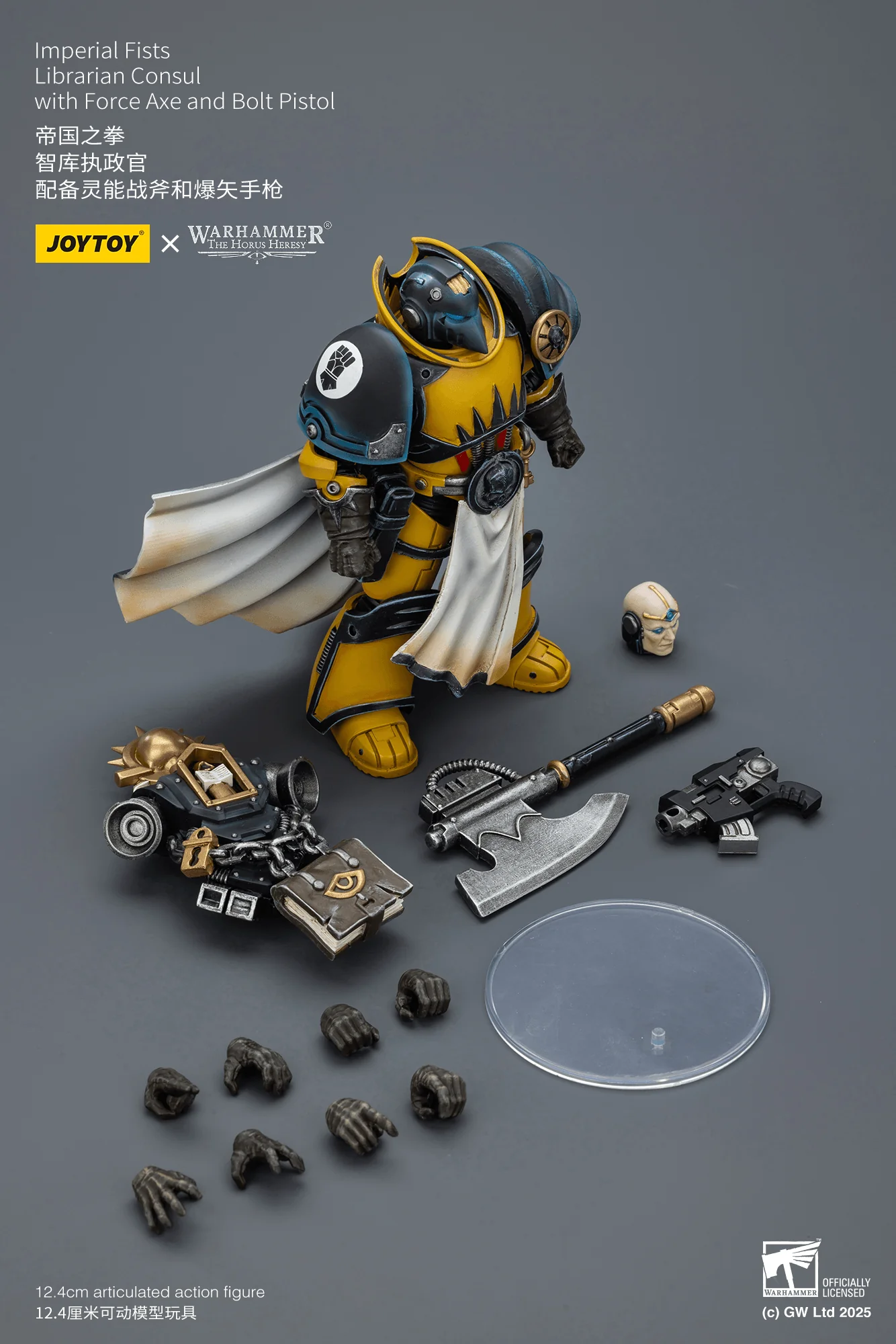 Imperial Fists Librarian Consul with Force Axe and Bolt Pistol - Image 11