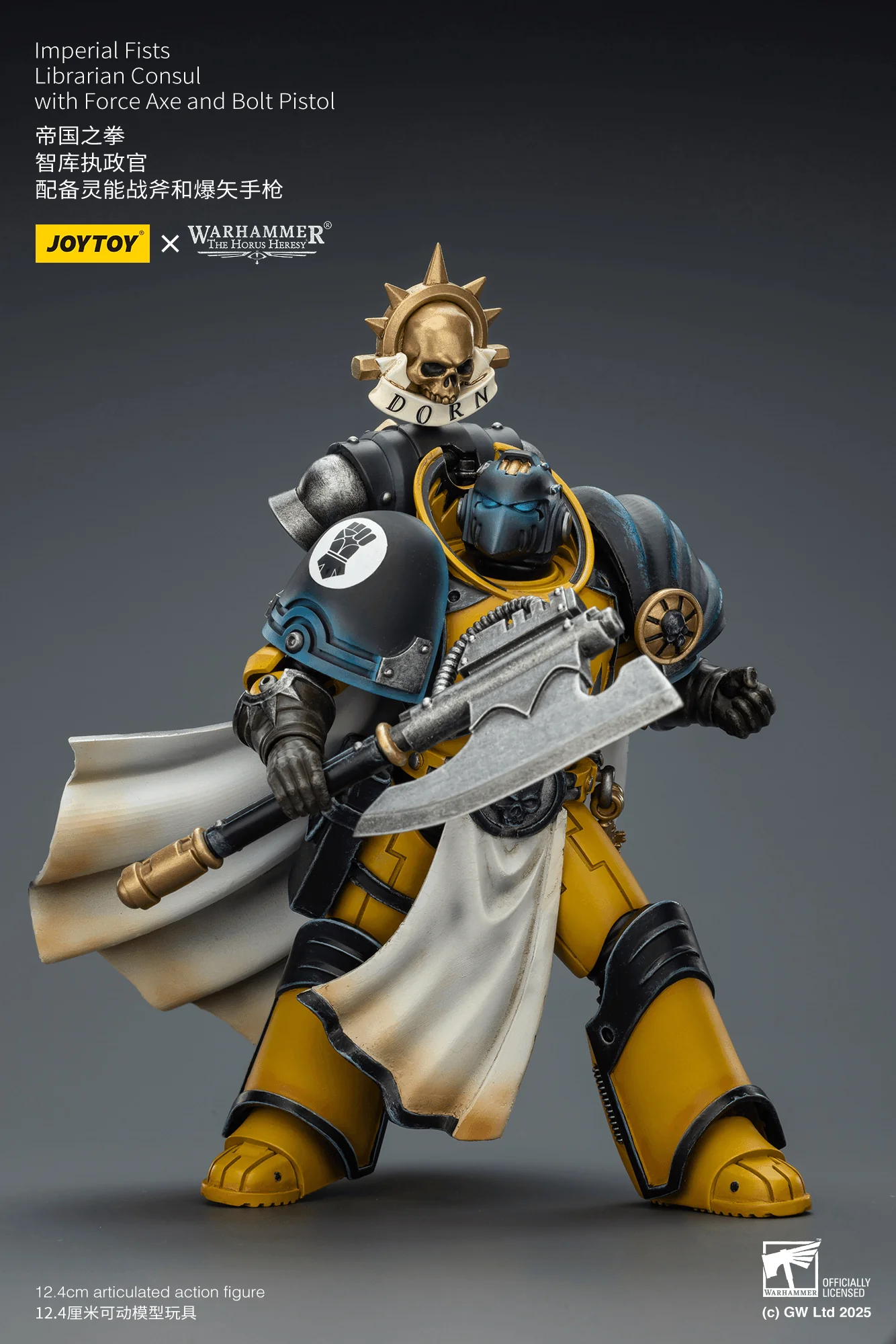 Imperial Fists Librarian Consul with Force Axe and Bolt Pistol - Image 5