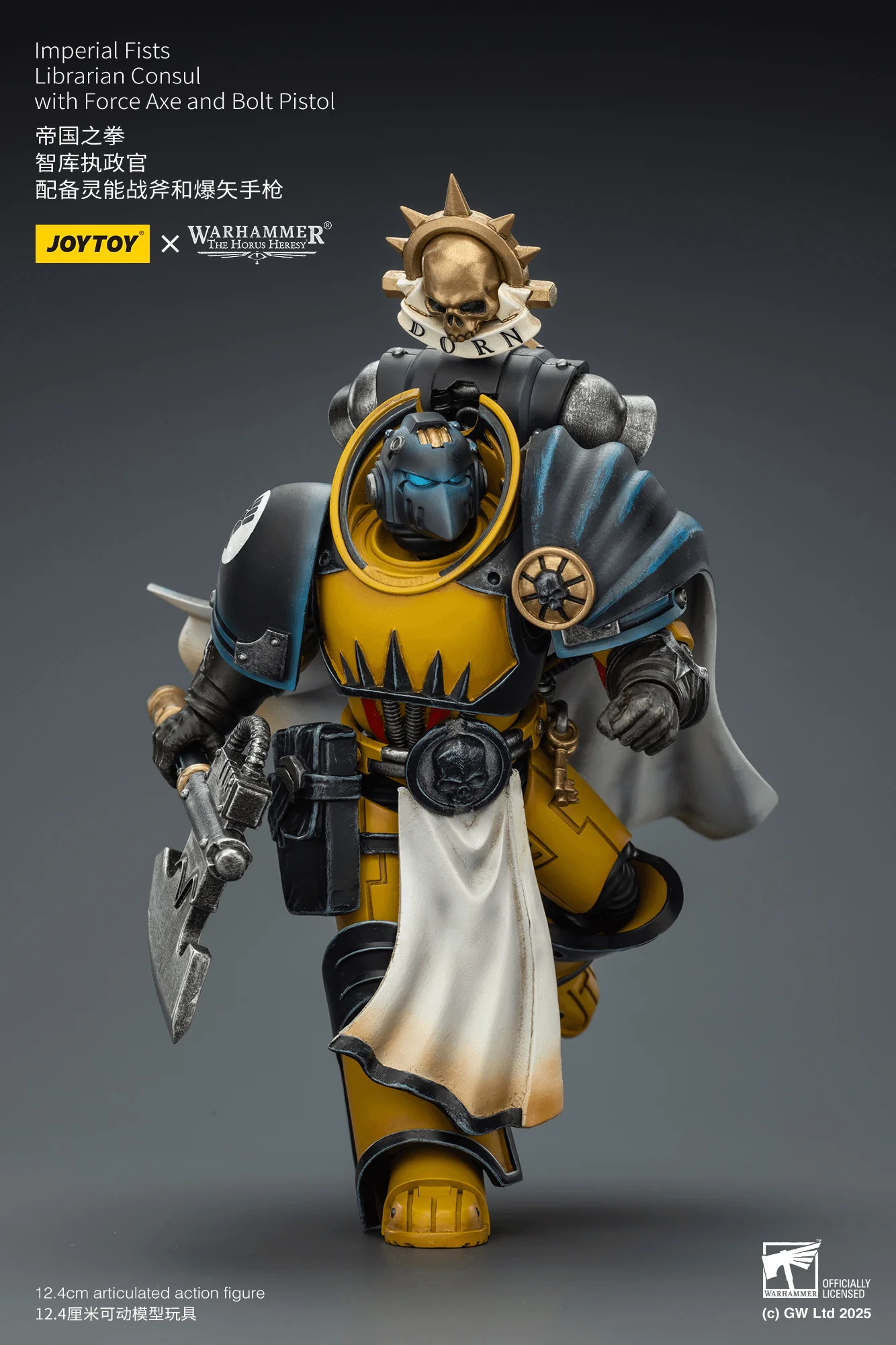 Imperial Fists Librarian Consul with Force Axe and Bolt Pistol - Image 6