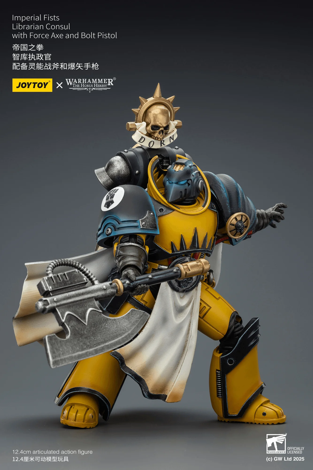 Imperial Fists Librarian Consul with Force Axe and Bolt Pistol - Image 8