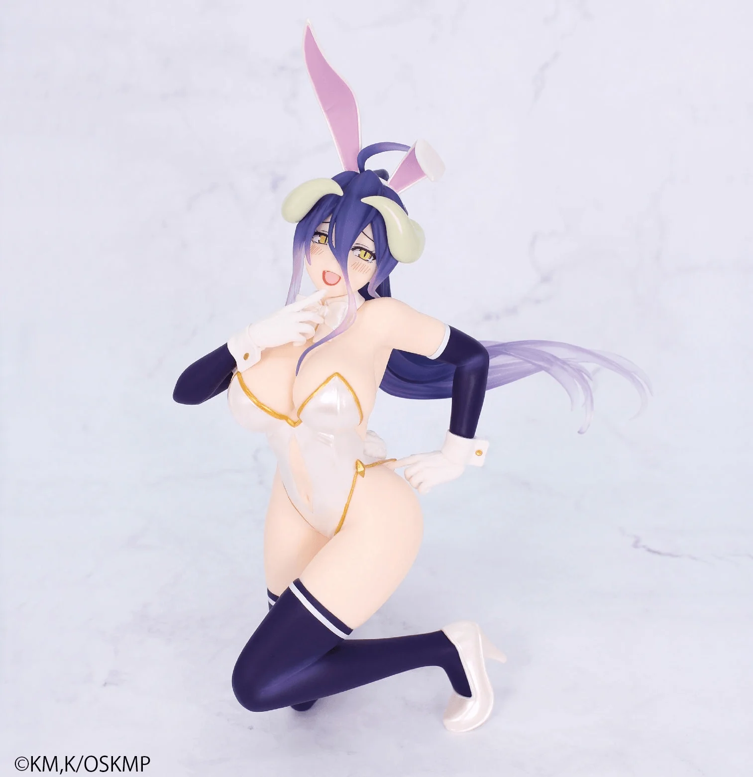 OVERLORD ONE-SEVENTH CARAT FIGURE ALBEDO BUNNY WHITE VER.