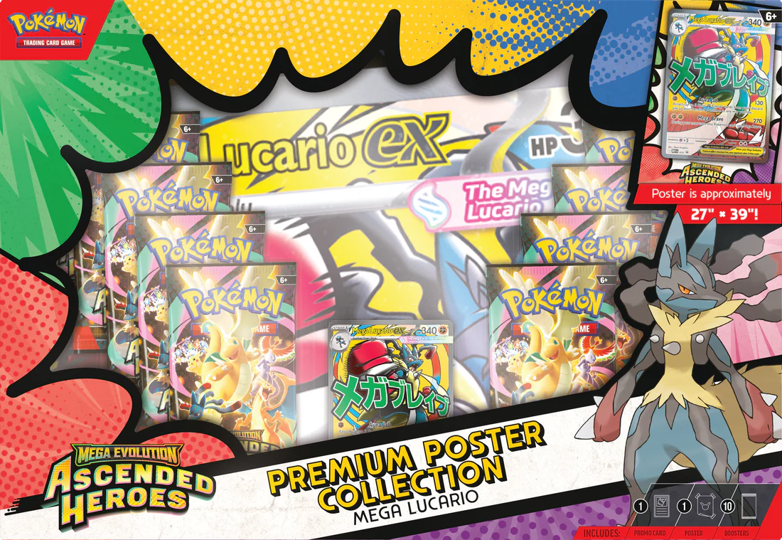 POKEMON ME2.5 ASCENDED HEROES PREMIUM POSTER COLLECTION - Image 3