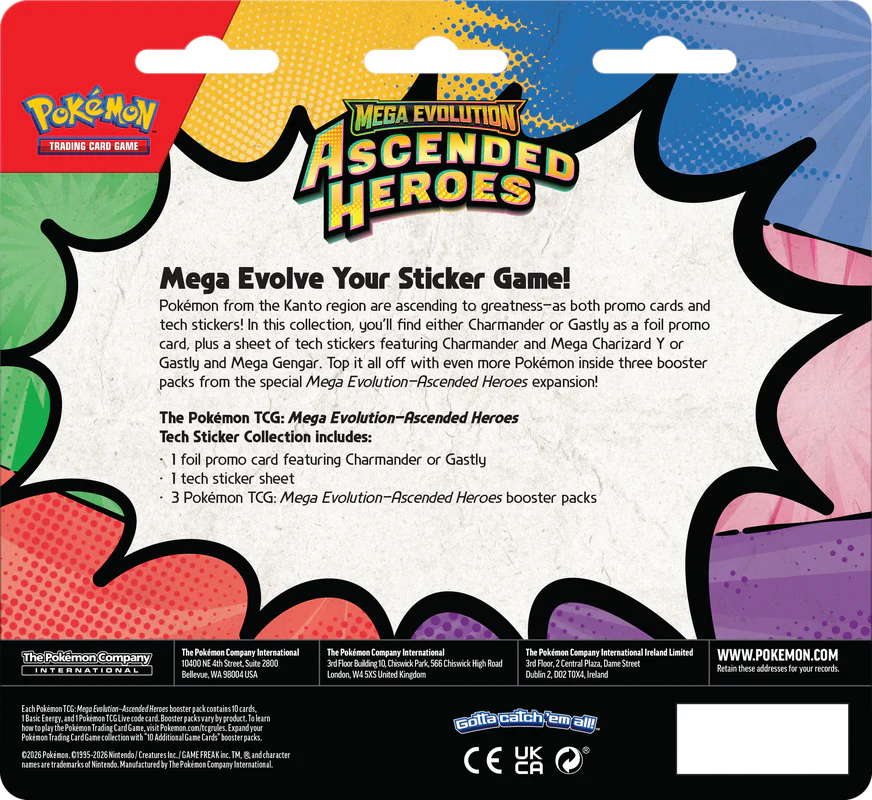 POKEMON ME2.5 ASCENDED HEROES TECH STICKER COLLECTION - Image 3