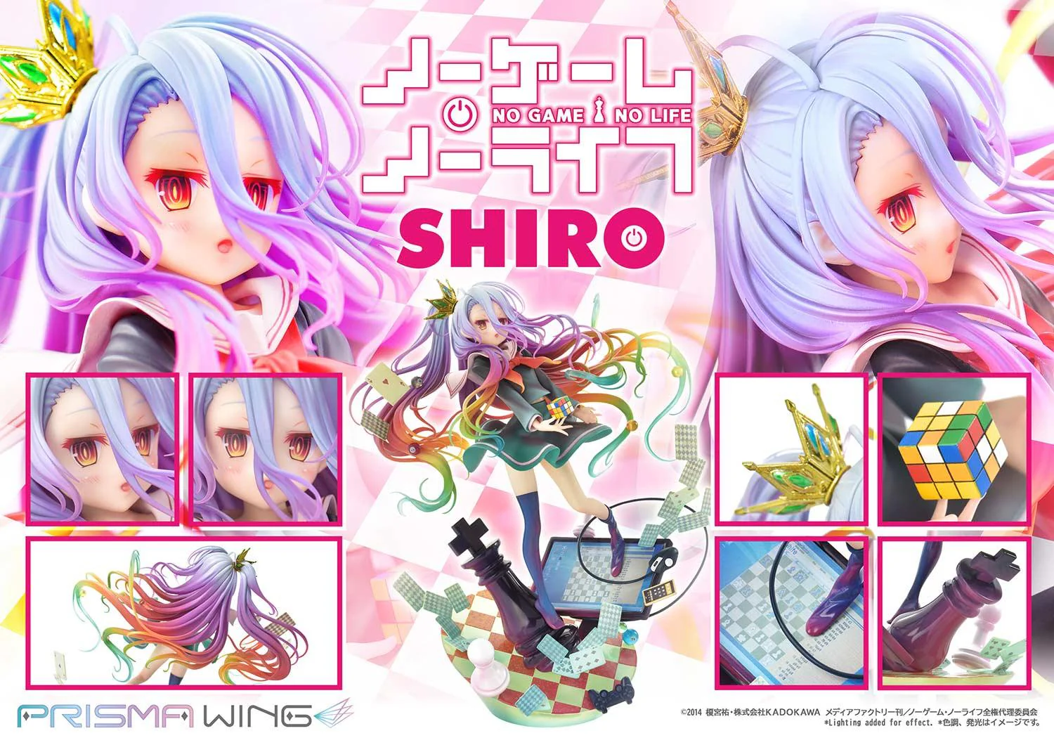 PRISMA WING NO GAME NO LIFE Shiro 1/7 Scale Pre-Painted Figure - Image 14