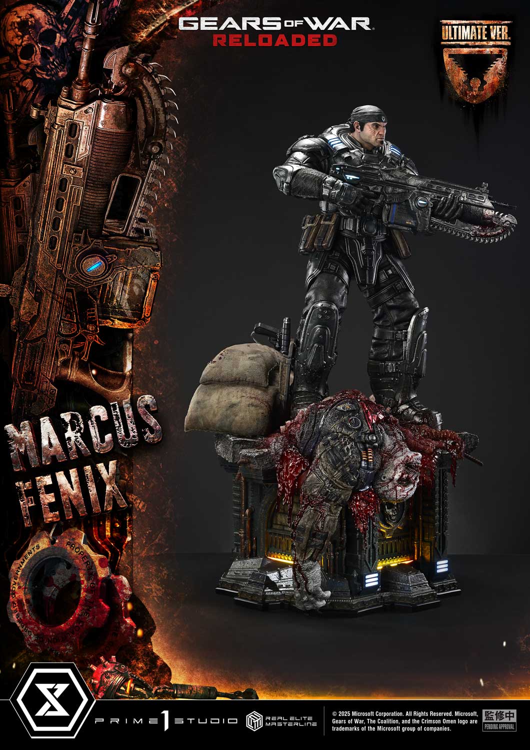 Real Elite Masterline Gears of War: Reloaded Marcus Fenix Ultimate Bonus Version - Image 24
