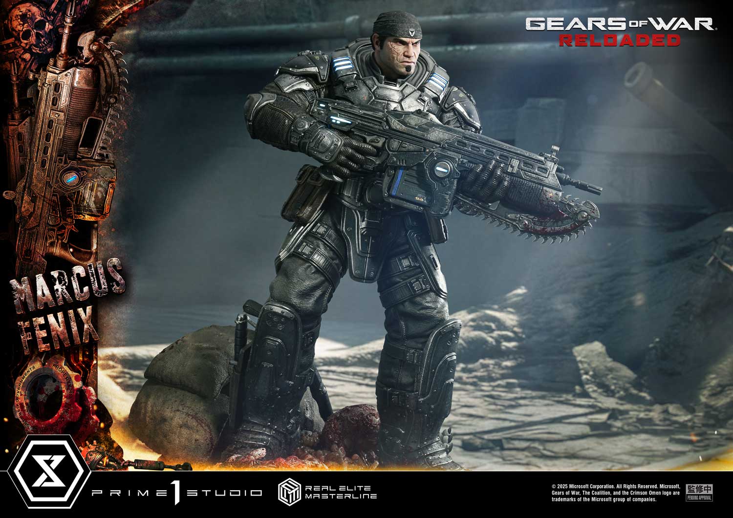 Real Elite Masterline Gears of War: Reloaded Marcus Fenix Ultimate Bonus Version - Image 28