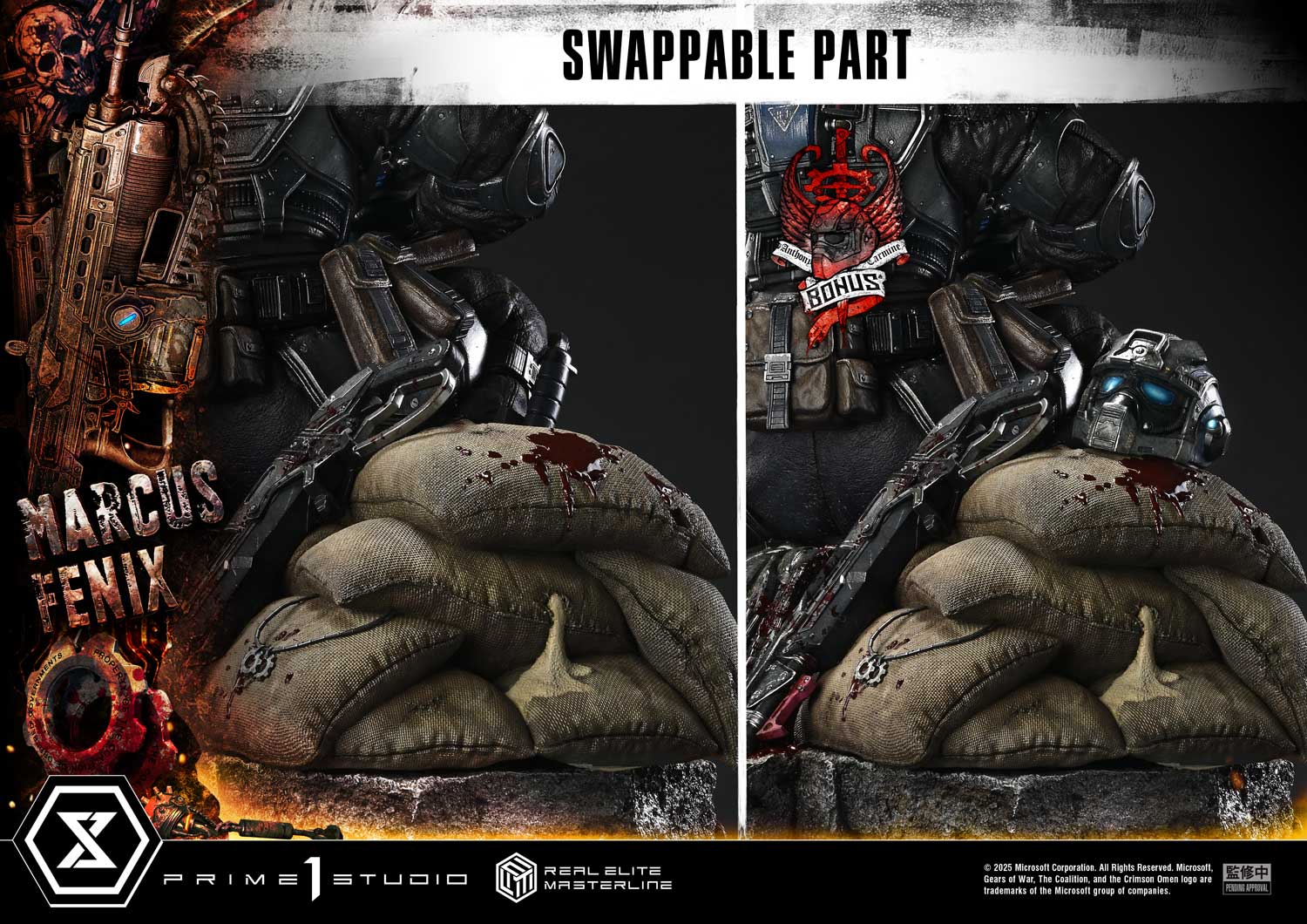 Real Elite Masterline Gears of War: Reloaded Marcus Fenix Ultimate Bonus Version - Image 30