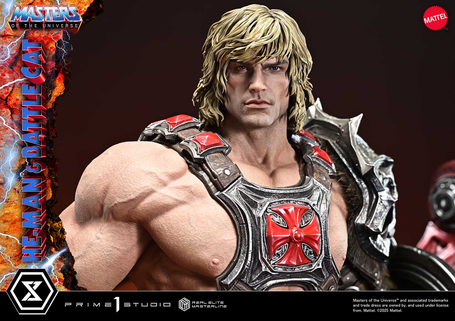 Real Elite Masterline Masters of the Universe He-Man & Battle Cat - Image 2