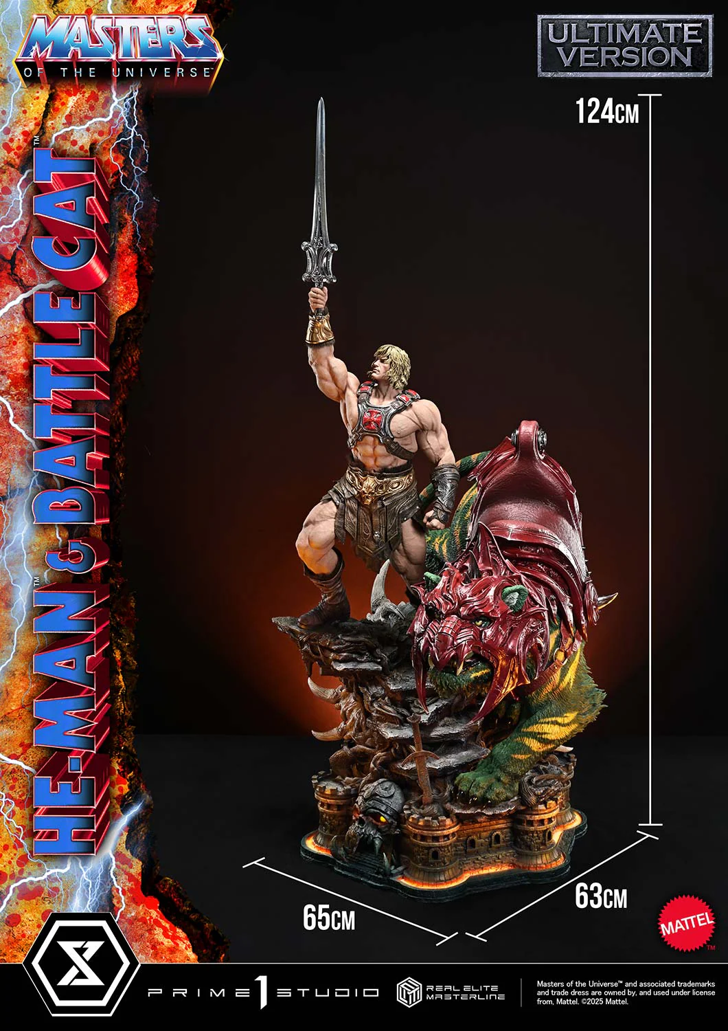 Real Elite Masterline Masters of the Universe He-Man & Battle Cat Ultimate Bonus Version - Image 10