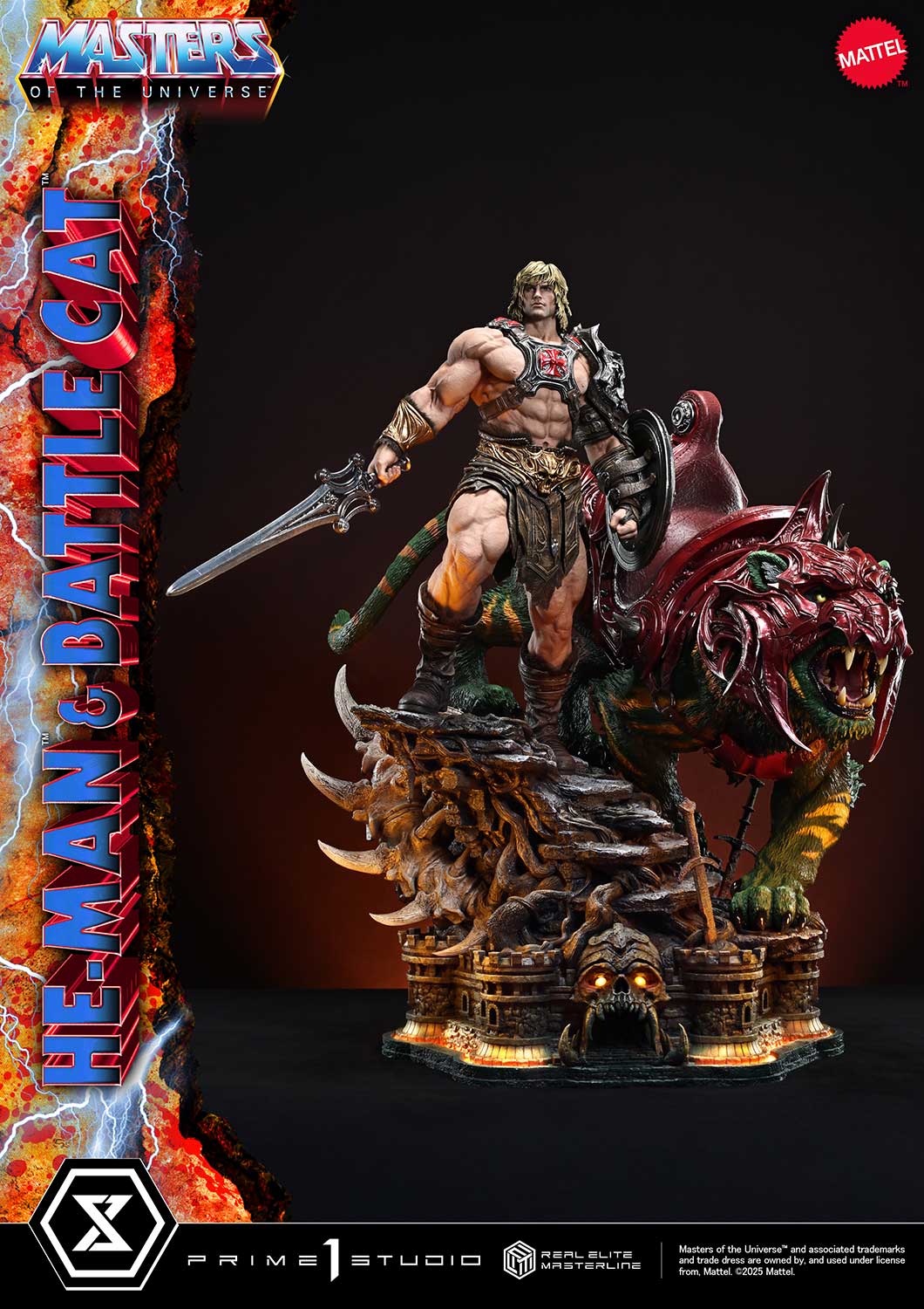 Real Elite Masterline Masters of the Universe He-Man & Battle Cat Ultimate Bonus Version - Image 11