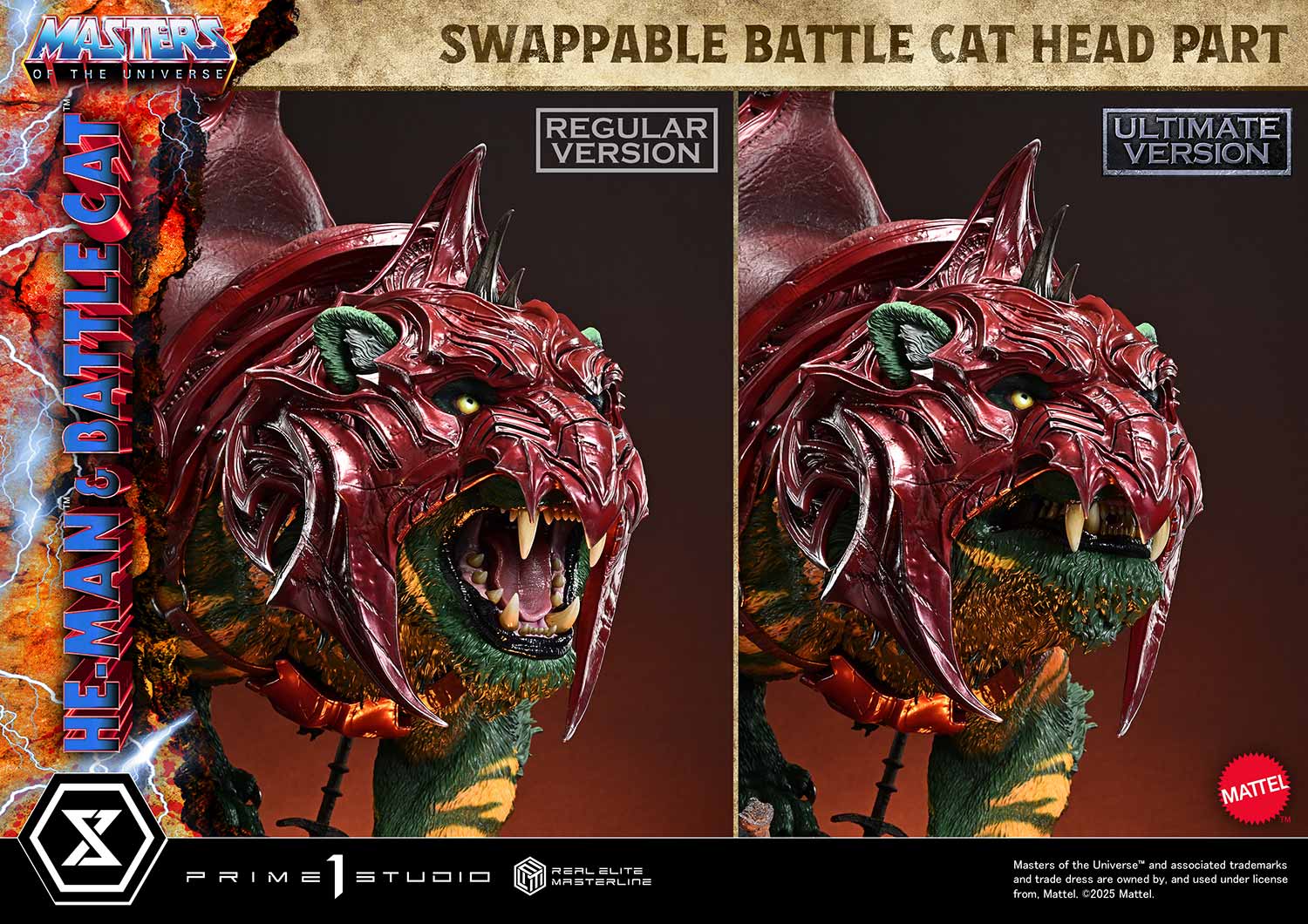 Real Elite Masterline Masters of the Universe He-Man & Battle Cat Ultimate Bonus Version - Image 14