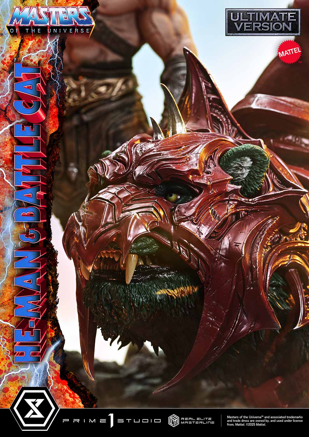 Real Elite Masterline Masters of the Universe He-Man & Battle Cat Ultimate Bonus Version - Image 15