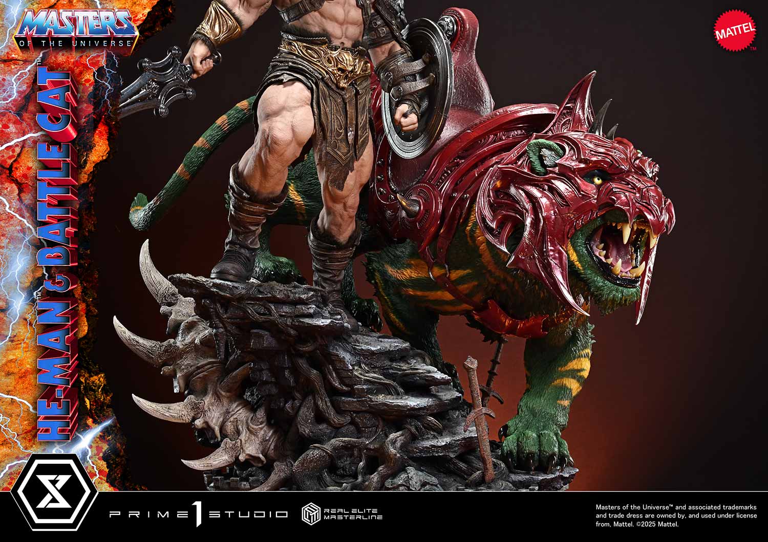 Real Elite Masterline Masters of the Universe He-Man & Battle Cat Ultimate Bonus Version - Image 16