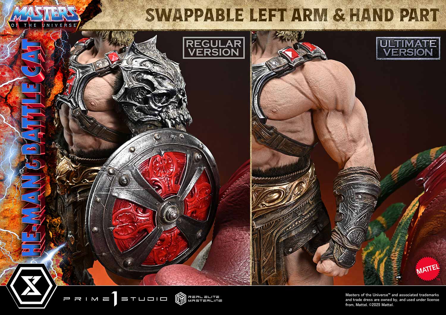 Real Elite Masterline Masters of the Universe He-Man & Battle Cat Ultimate Bonus Version - Image 18
