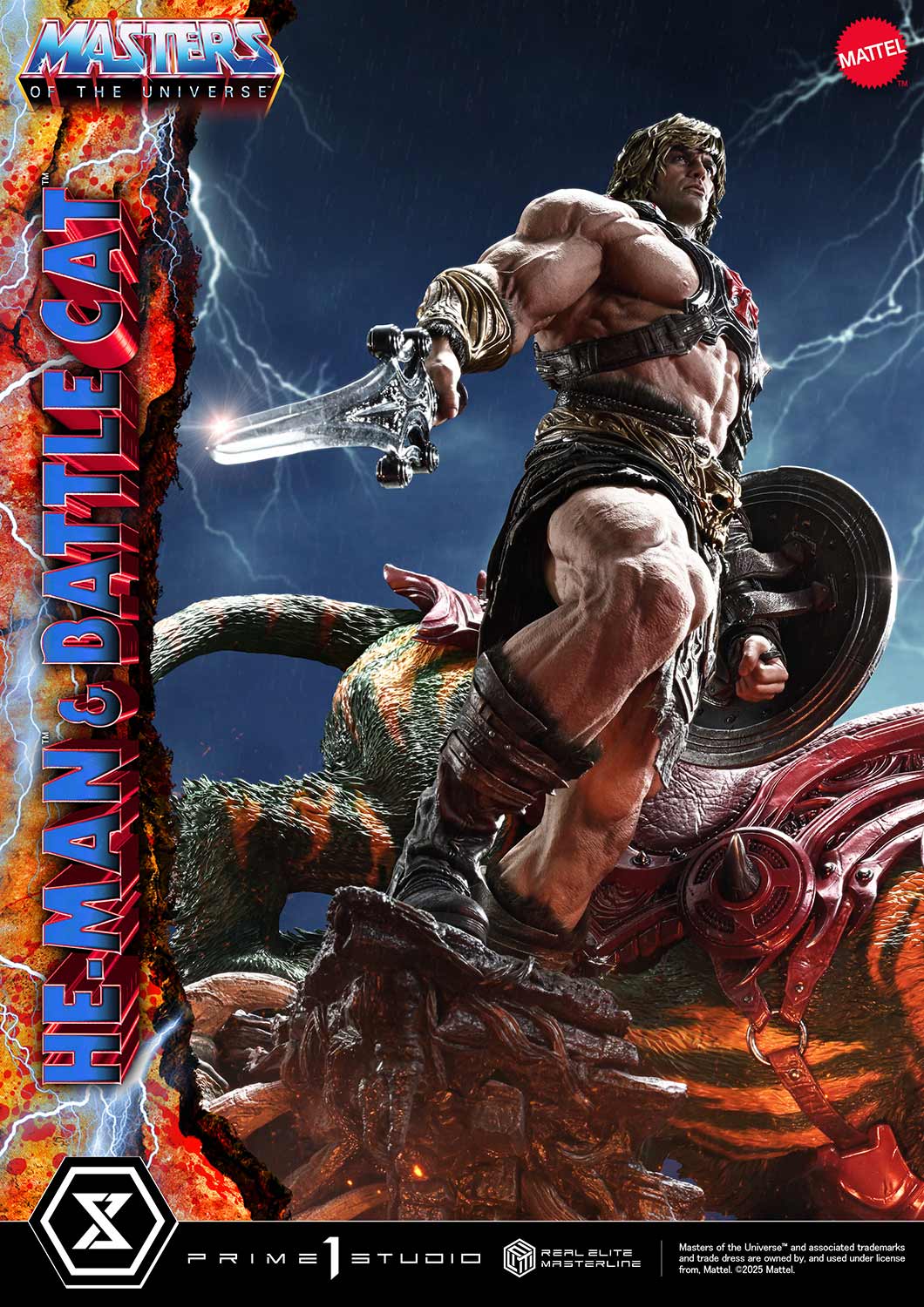 Real Elite Masterline Masters of the Universe He-Man & Battle Cat Ultimate Bonus Version - Image 19
