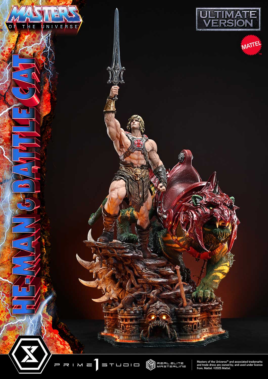 Real Elite Masterline Masters of the Universe He-Man & Battle Cat Ultimate Bonus Version - Image 2