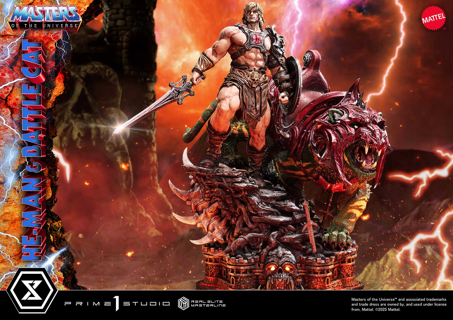 Real Elite Masterline Masters of the Universe He-Man & Battle Cat Ultimate Bonus Version - Image 23