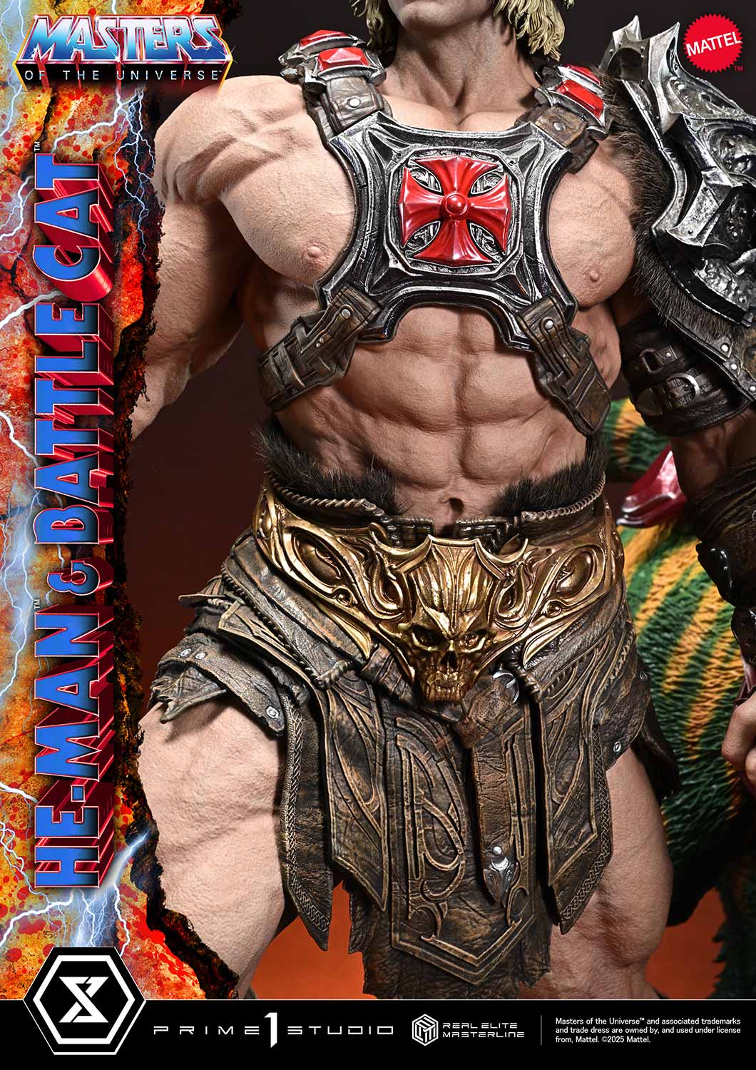 Real Elite Masterline Masters of the Universe He-Man & Battle Cat Ultimate Bonus Version - Image 24
