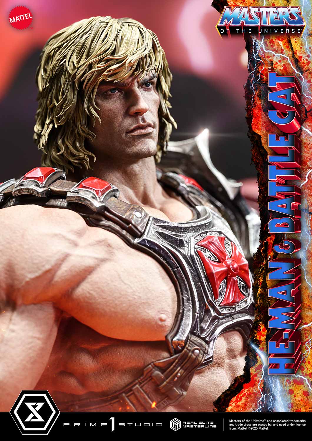 Real Elite Masterline Masters of the Universe He-Man & Battle Cat Ultimate Bonus Version - Image 25