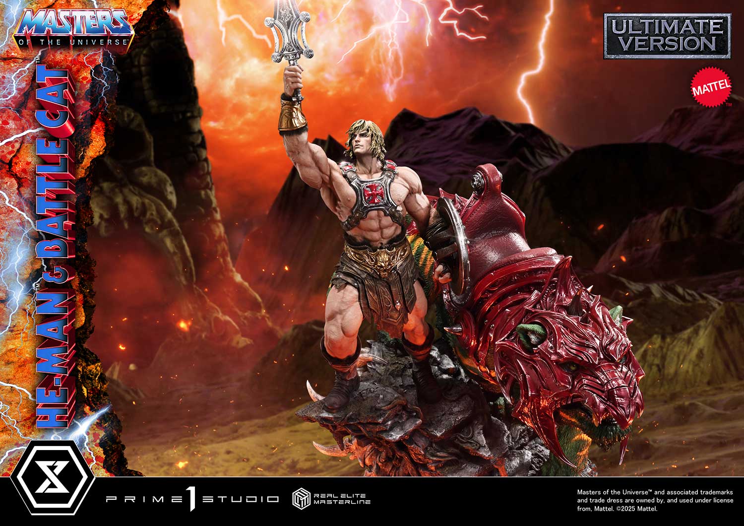 Real Elite Masterline Masters of the Universe He-Man & Battle Cat Ultimate Bonus Version - Image 26