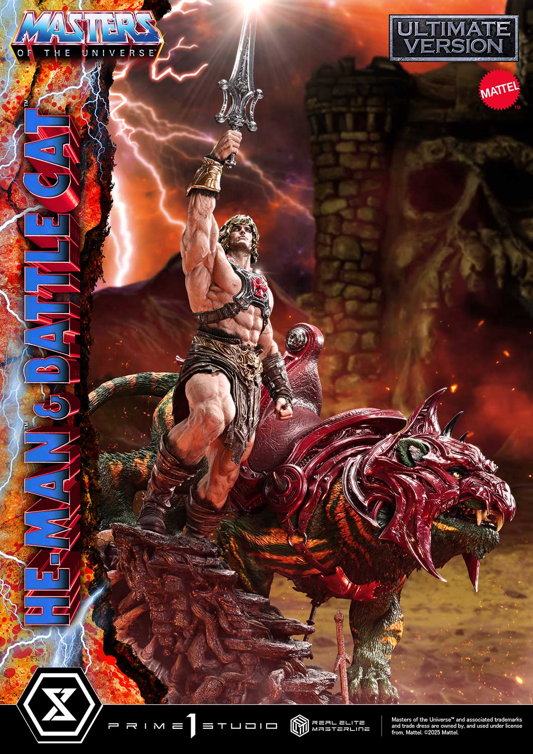Real Elite Masterline Masters of the Universe He-Man & Battle Cat Ultimate Bonus Version - Image 29