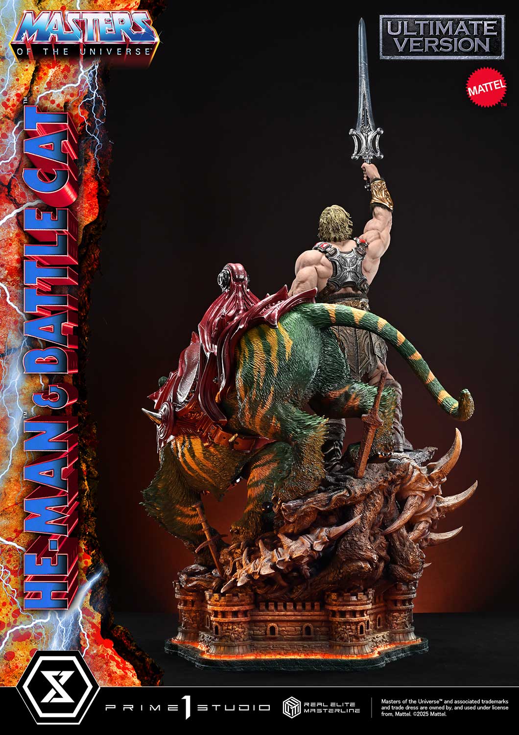 Real Elite Masterline Masters of the Universe He-Man & Battle Cat Ultimate Bonus Version - Image 30
