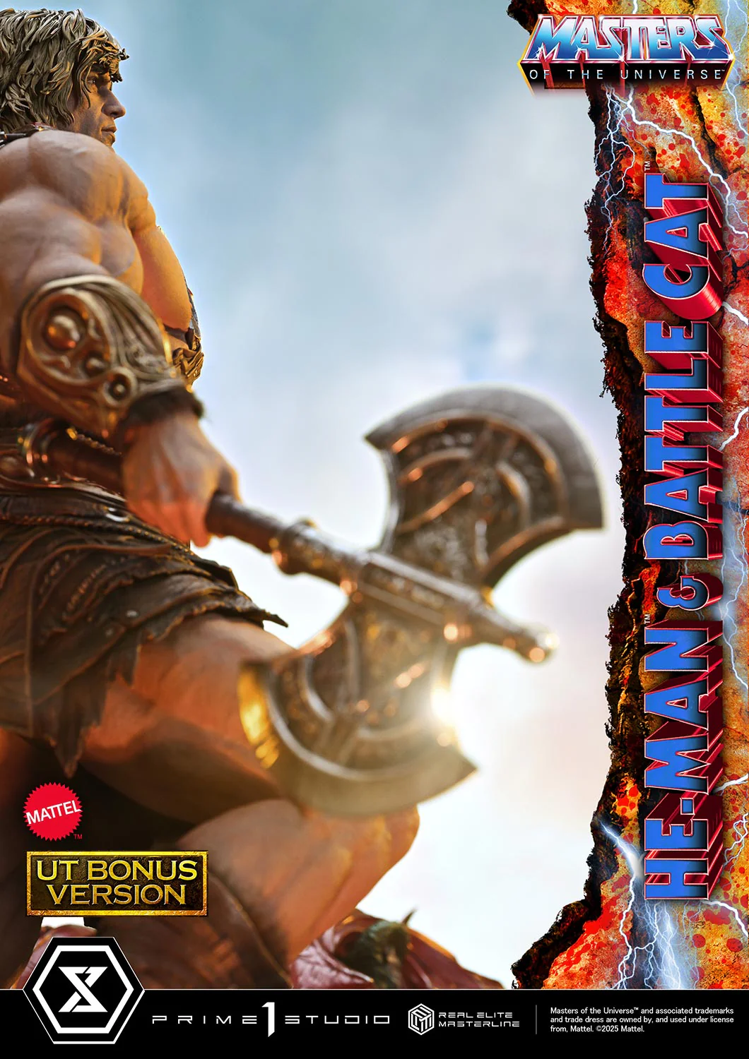 Real Elite Masterline Masters of the Universe He-Man & Battle Cat Ultimate Bonus Version - Image 5