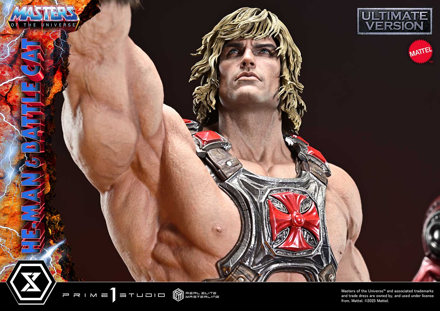 Real Elite Masterline Masters of the Universe He-Man & Battle Cat Ultimate Bonus Version - Image 8
