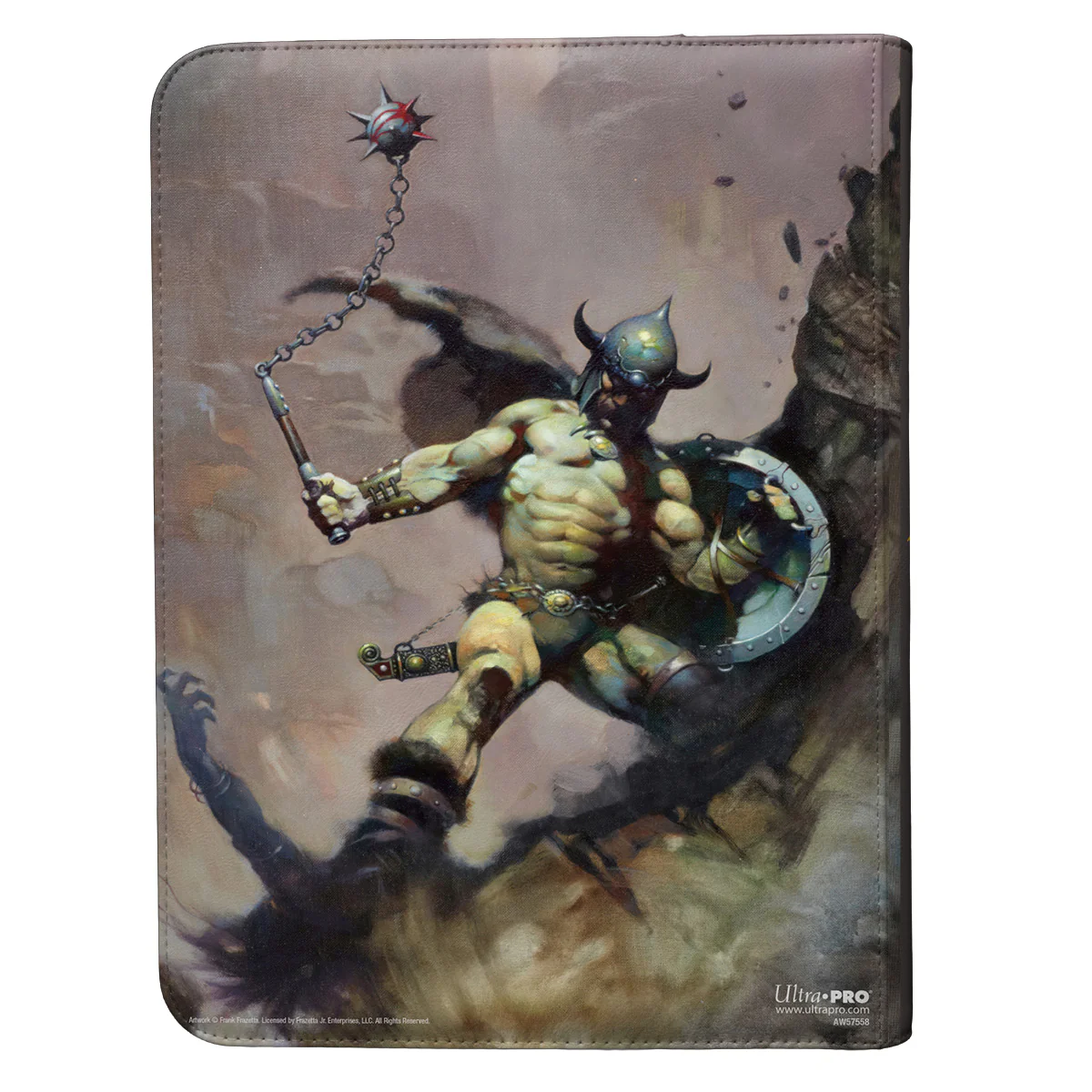 UP ZIP BINDER PRO 9PKT FRANK FRAZETTA WARRIOR WITH BALL AND CHAIN - Image 2