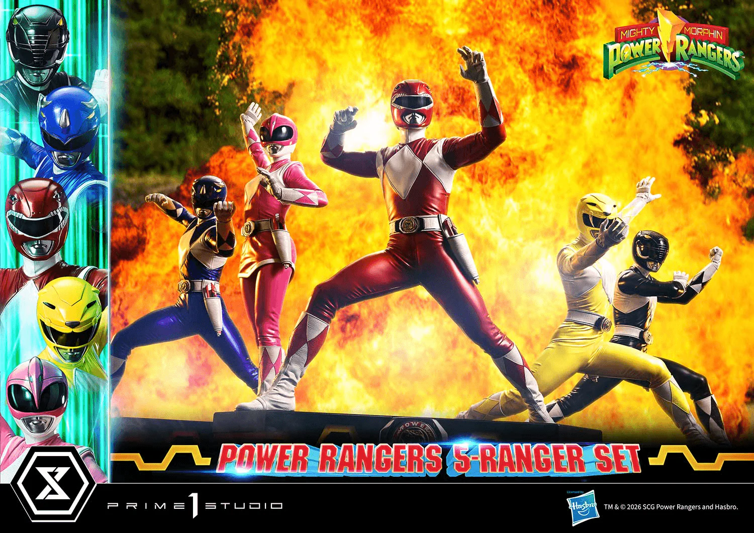 Premium Masterline Mighty Morphin Power Rangers Power Rangers 5-Ranger Set - Image 10