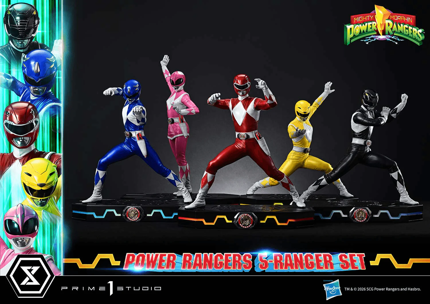 Premium Masterline Mighty Morphin Power Rangers Power Rangers 5-Ranger Set - Image 4