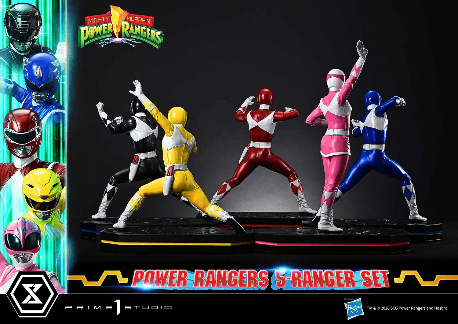 Premium Masterline Mighty Morphin Power Rangers Power Rangers 5-Ranger Set - Image 5