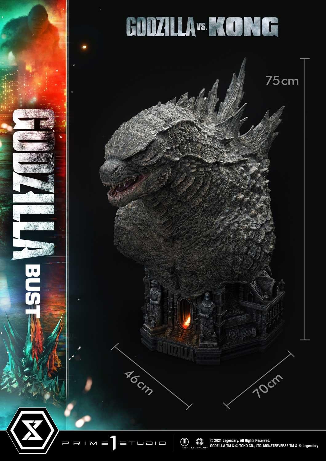 Life Size Bust Godzilla vs Kong (Film) Godzilla Bonus Version - Image 18