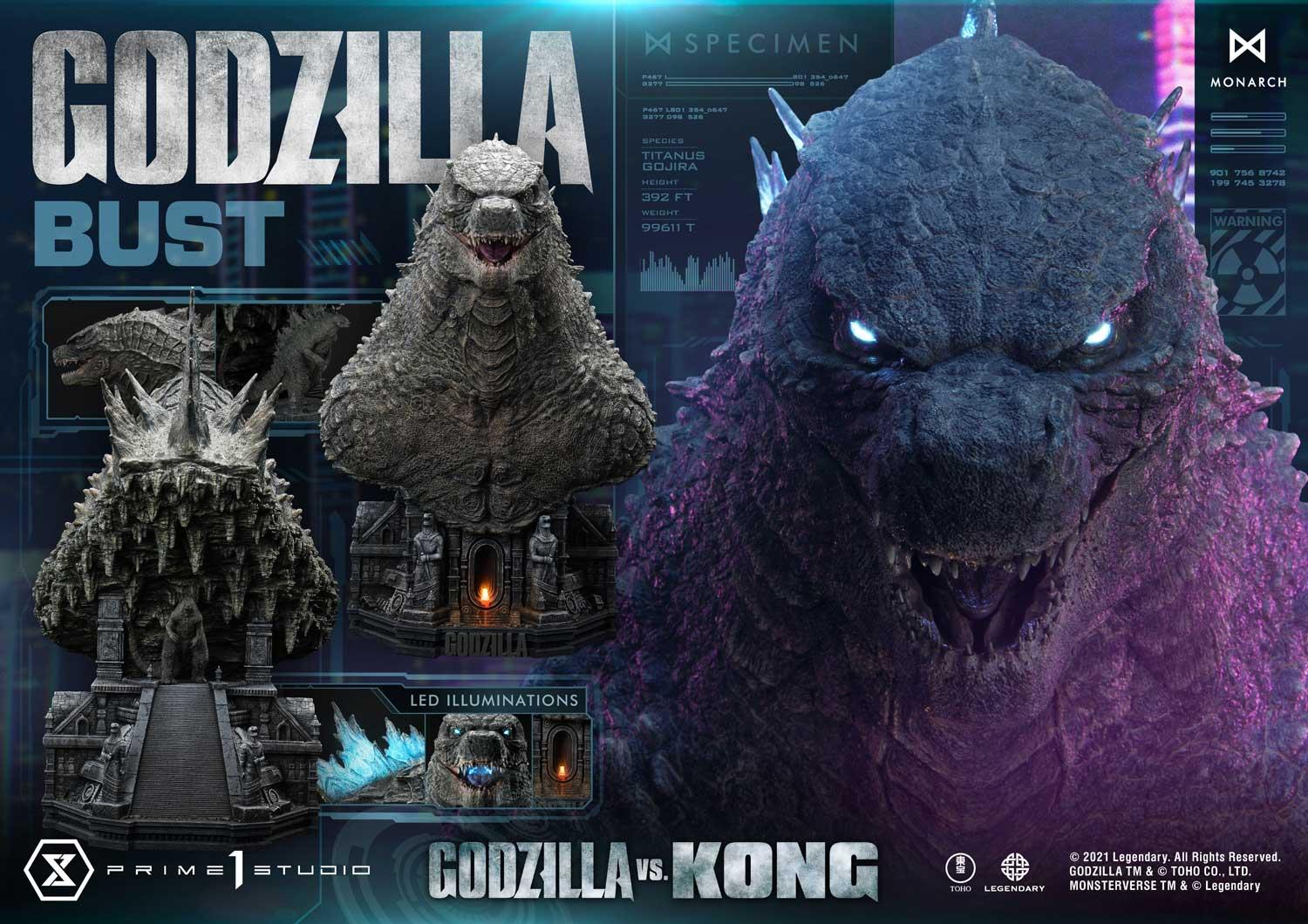 Life Size Bust Godzilla vs Kong (Film) Godzilla Bonus Version - Image 20