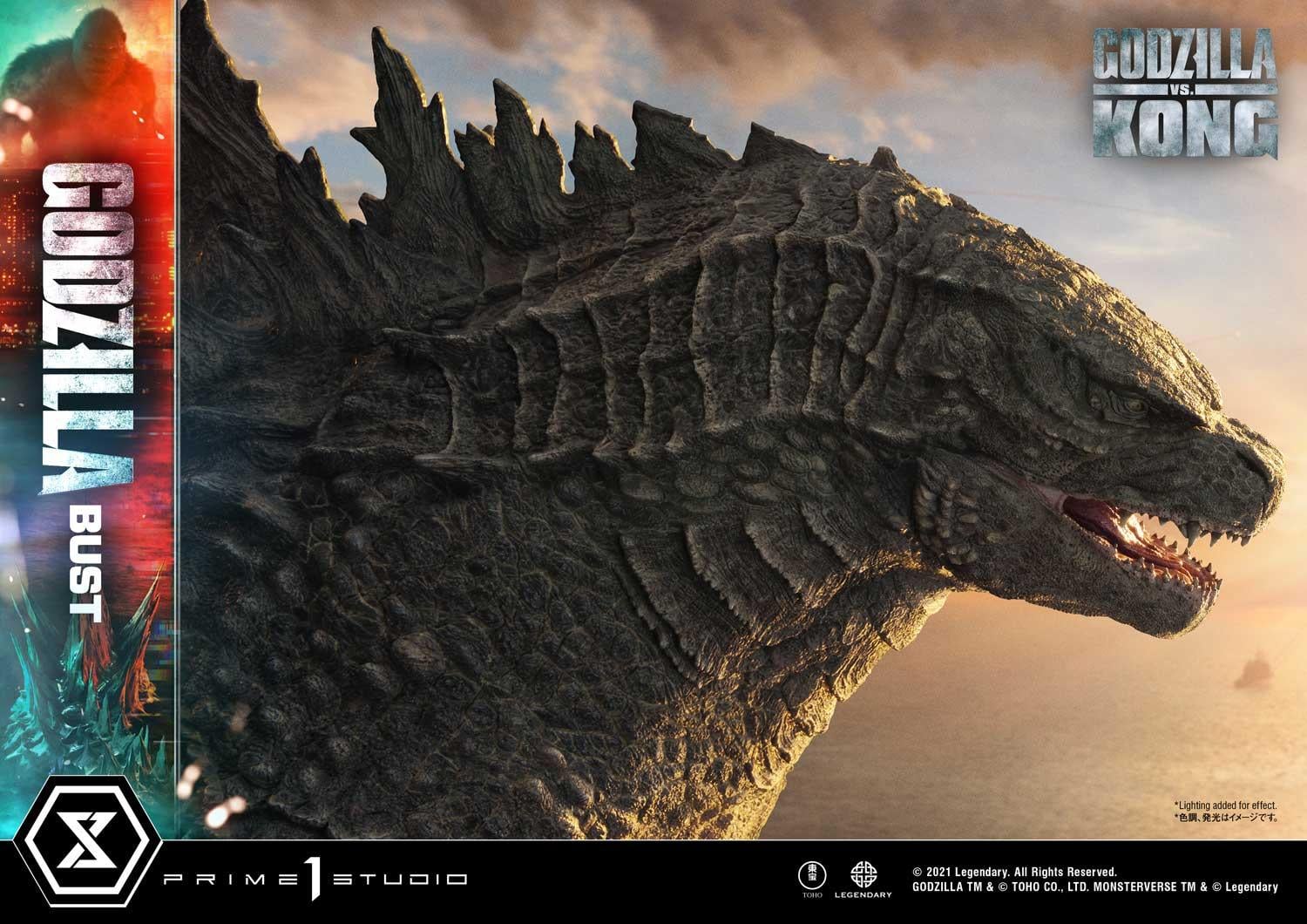 Life Size Bust Godzilla vs Kong (Film) Godzilla Bonus Version - Image 5