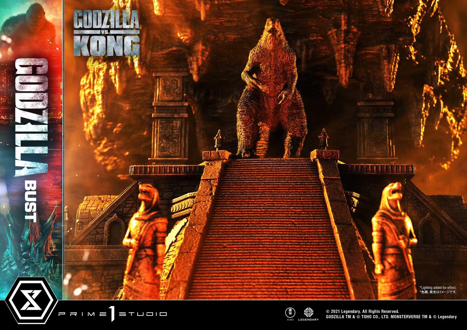 Life Size Bust Godzilla vs Kong (Film) Godzilla Bonus Version - Image 7
