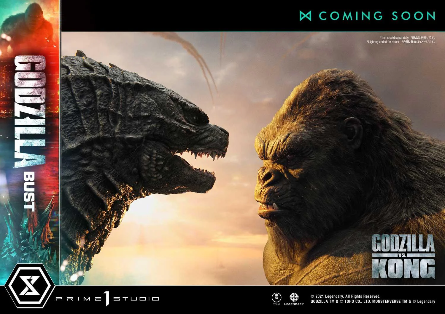 Life Size Bust Godzilla vs Kong (Film) Godzilla Bonus Version - Image 8