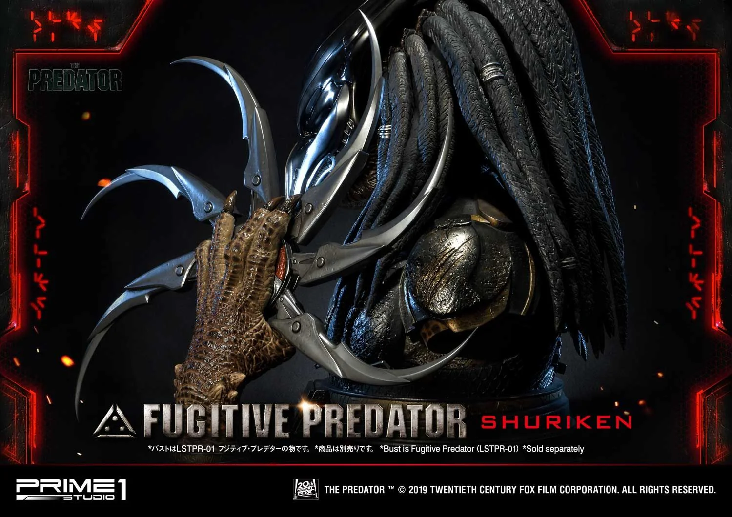 Life Size Bust The Predator (Film) Fugitive Predator Shuriken - Image 14