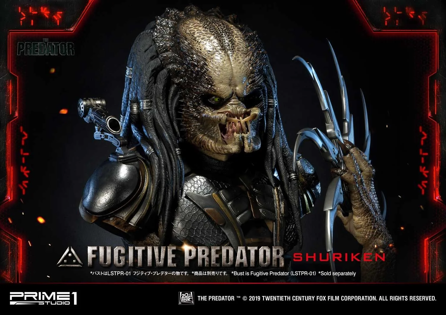 Life Size Bust The Predator (Film) Fugitive Predator Shuriken - Image 16